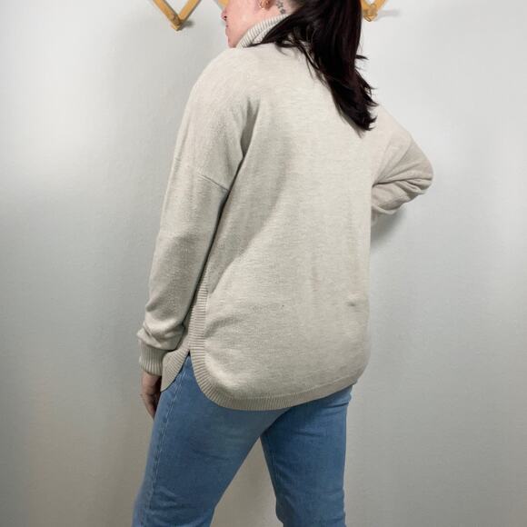 French Connection Long Tunic Turtleneck Sweater Size Large - Picture 4 of 10